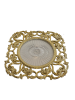 dessous d'assiettes baroque or