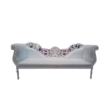 banquette florale blanche mariage décoration orientale