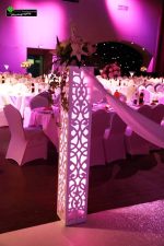 colonne arabesque blanche ajourée