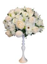 Centre de table fleuri blanc