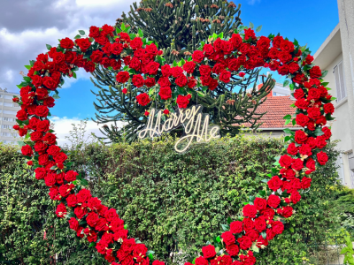 Coin photo coeur rouge