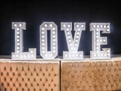 Lettre love lumineuse