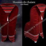 housse de chaise rouge orientale