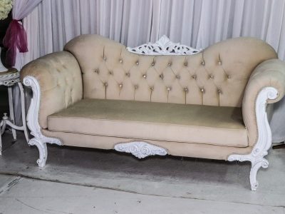 trône mariage raouf champagne et blanc