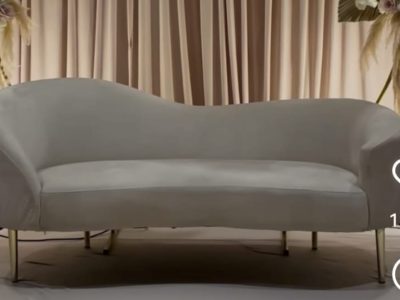 Trône coquille champagne