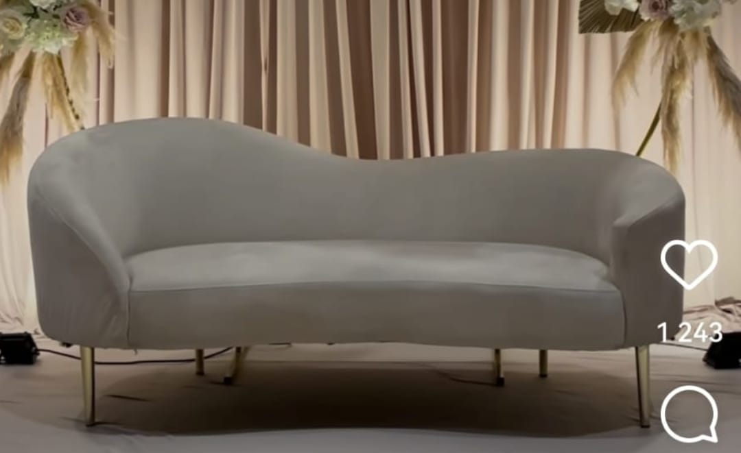 Trône coquille champagne Trône coquille champagne